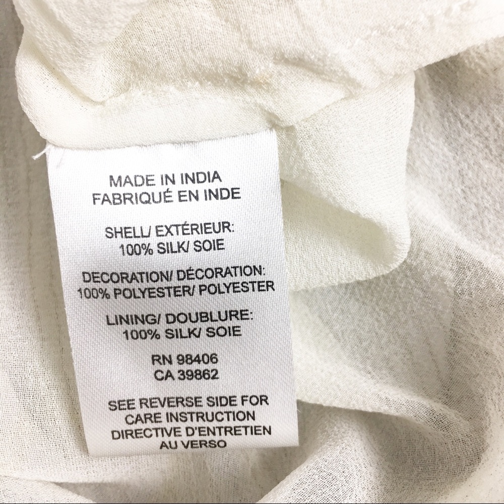 Theory Semra sequin striped silk overlay top NWT - Picture 6 of 8